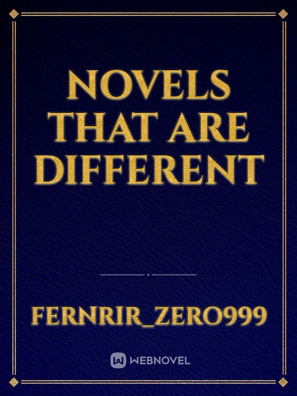 novels that are different