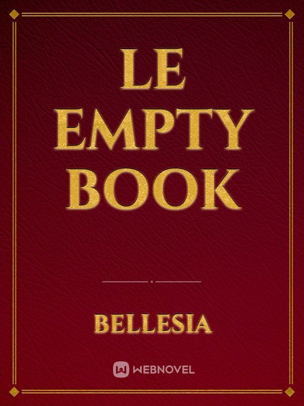 Le Empty Book
