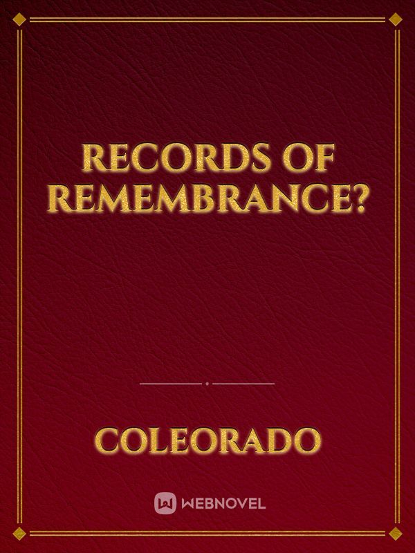 Records of Remembrance? Book