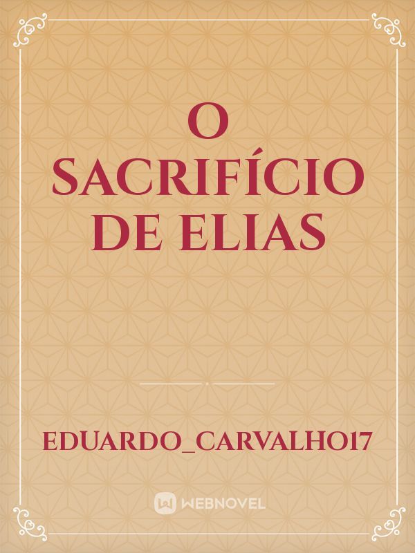 O sacrifício de Elias