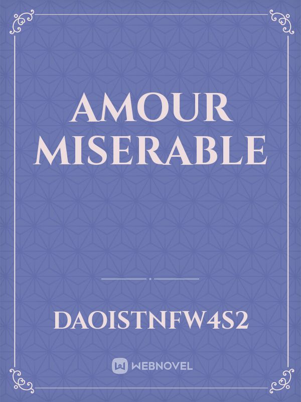 amour Miserable Book