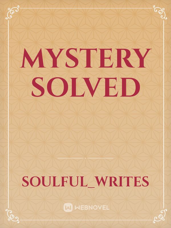 Mystery Solved Book
