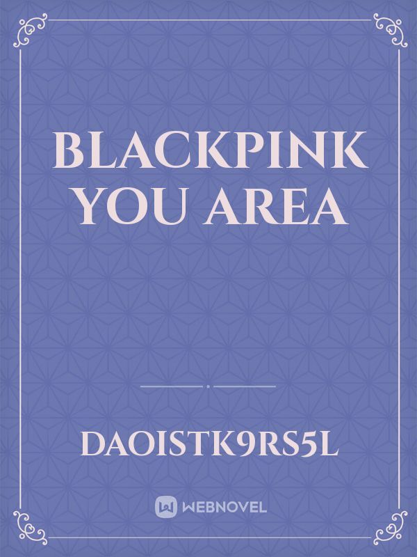 blackpink you area Book