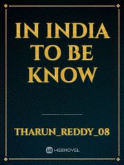 In India to be know Book