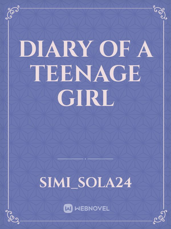 Diary Of A Teenage Girl Book