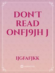 don't read onfj9jh j Book