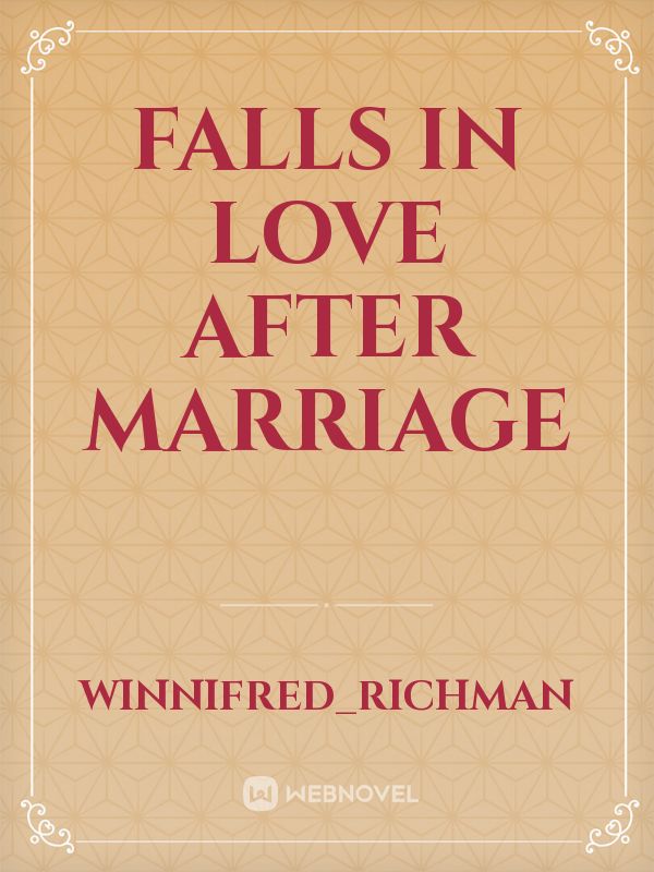 falls in love after marriage Book