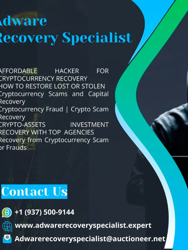 RECLAIM YOUR STOLEN BITCOIN ASSETS WITH ADWARE RECOVERY SPECIALIST
