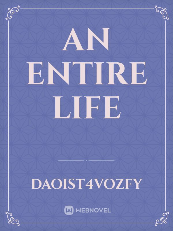 An entire life Book