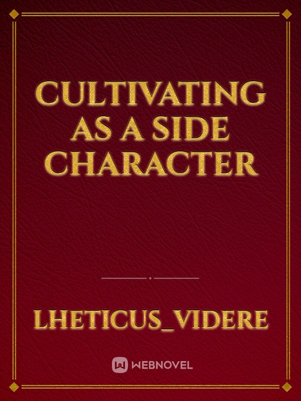 Cultivating As A Side Character Book