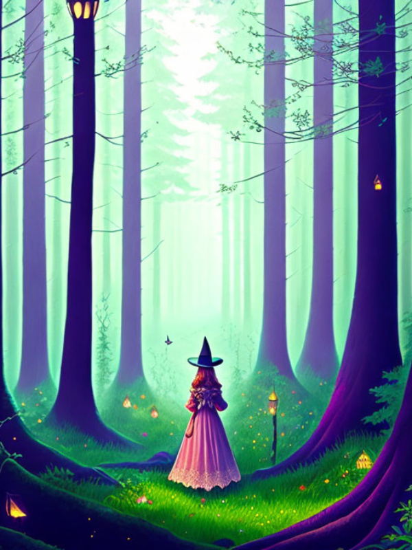 La bruja del bosque mágico