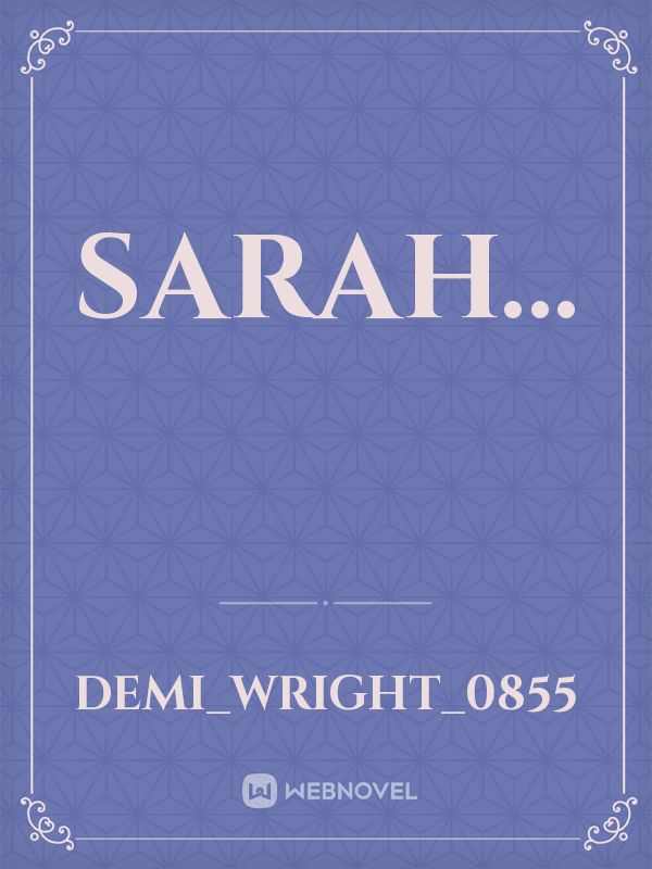 sarah… Book