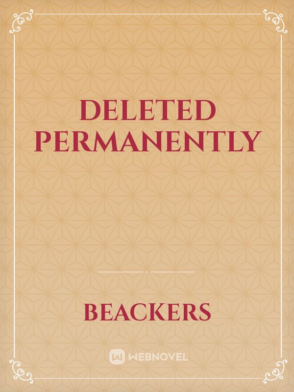 deleted permanently Book