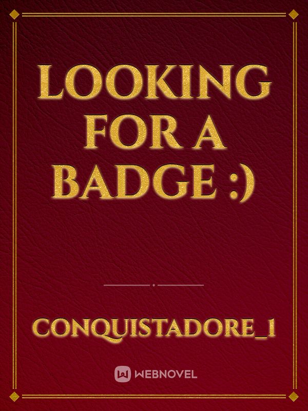 looking for a badge :) Book