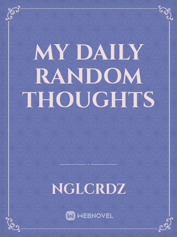 my daily random thoughts Book