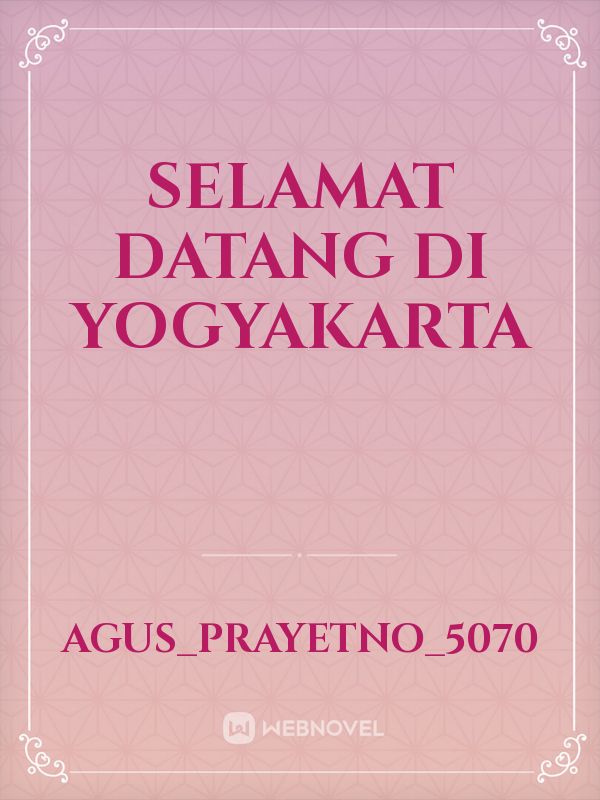 Selamat Datang di Yogyakarta Book