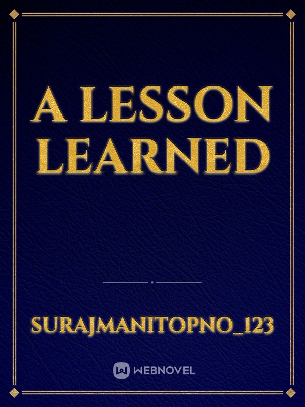 a lesson learned Book