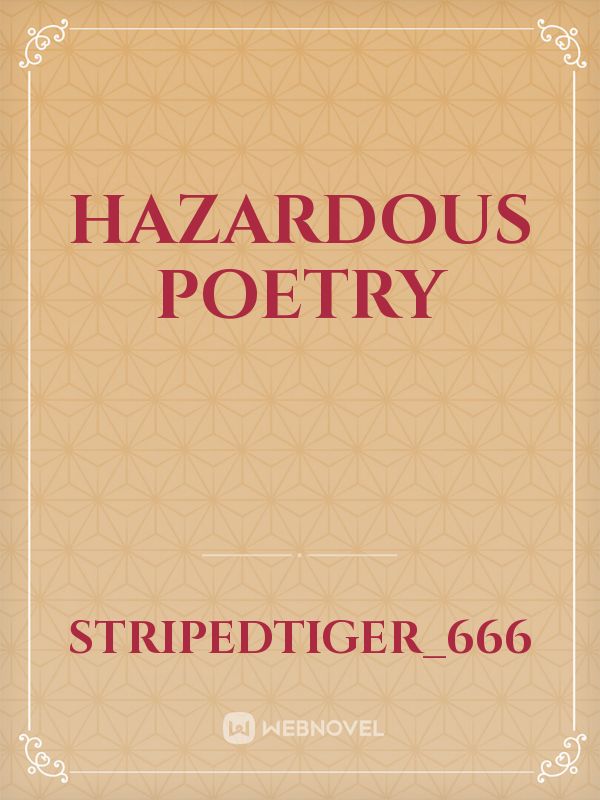 Hazardous Poetry Book