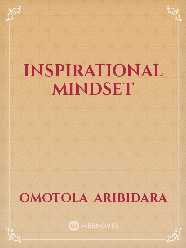 Inspirational mindset Book