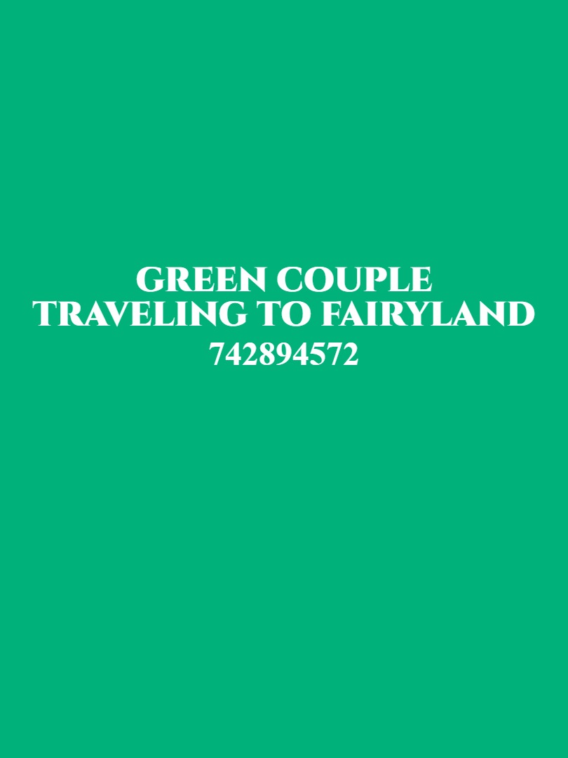 Green Couple Traveling to Fairyland