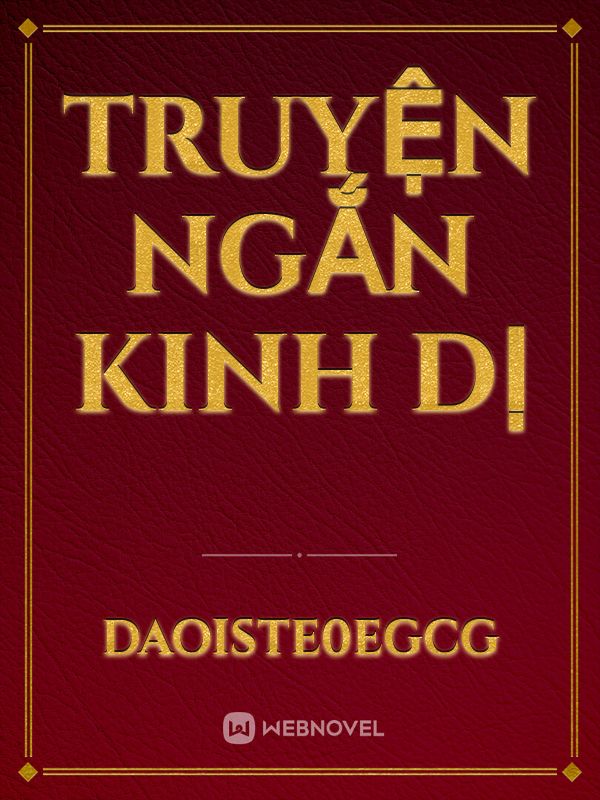 Truyện ngắn kinh dị