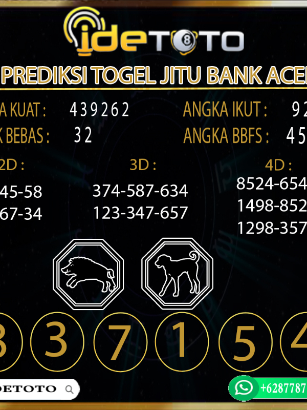 IDETOTO Prediksi Toto Jitu Akurat Pakai Bank Aceh