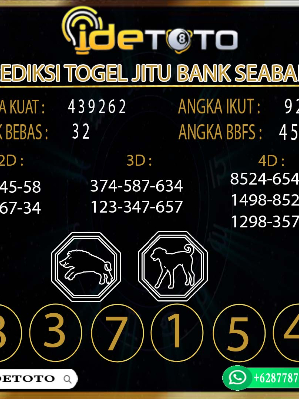 IDETOTO Prediksi Toto Jitu Akurat Pakai Bank Seabank